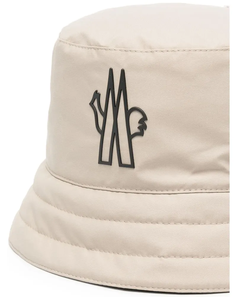 Moncler Women's Grenoble Day-Namic Logo Bucket Hat Beige Accessories > Beanies Beige