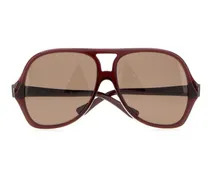 GLASSES Oversized Acetate Sunglasses — Brown