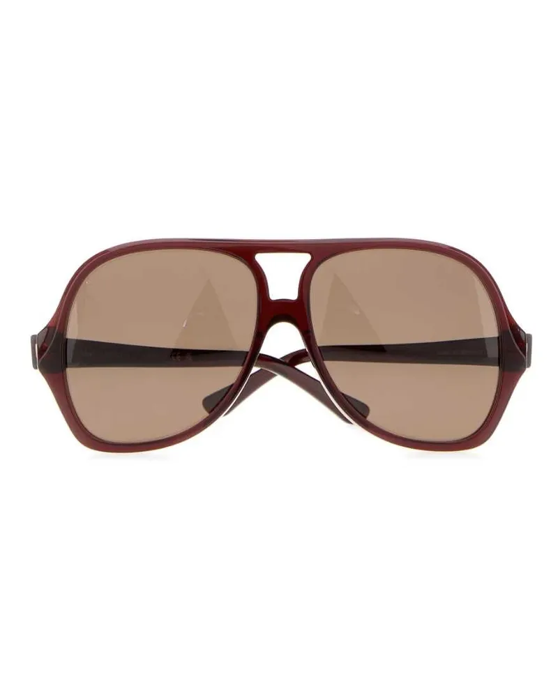 Chloé Women's Burgundy Acetate Salomã© Sunglasses Brownbrownbrown Exterior: Occhiali Da Sole Brown