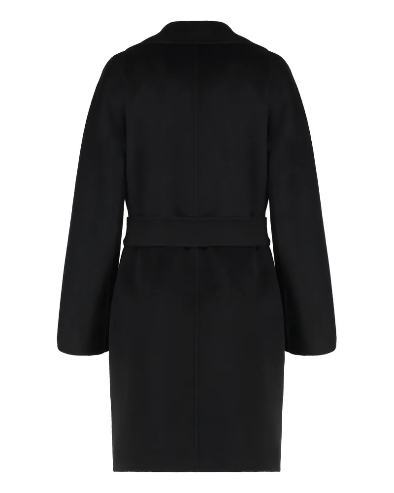 Max Mara Women's Wool And Cashmere Midi Coat Black Black
