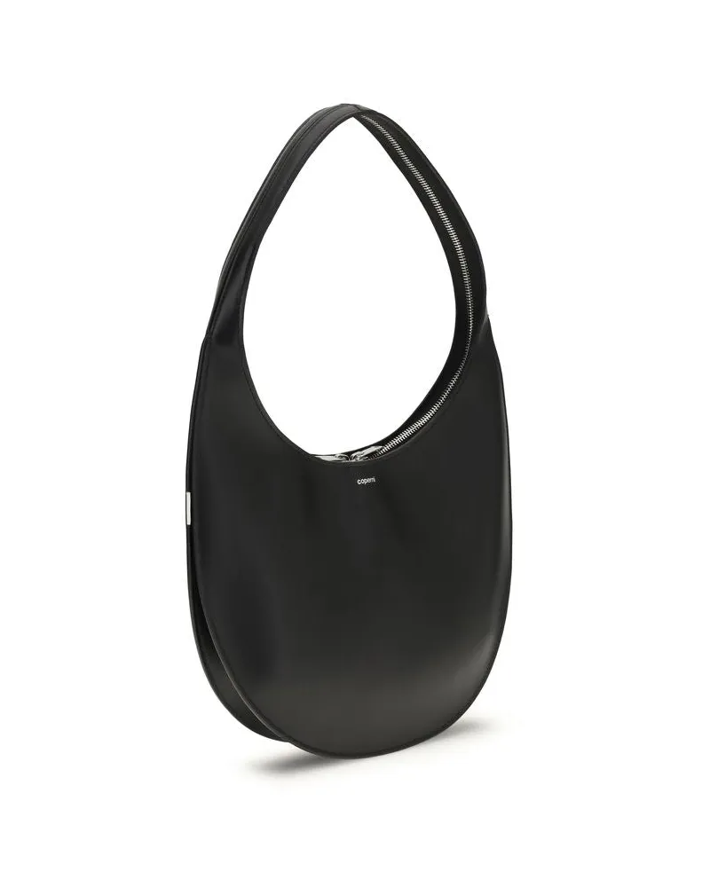 COPERNI Women's Black Calf Leather Bos Taurus Shoulder Bag Black