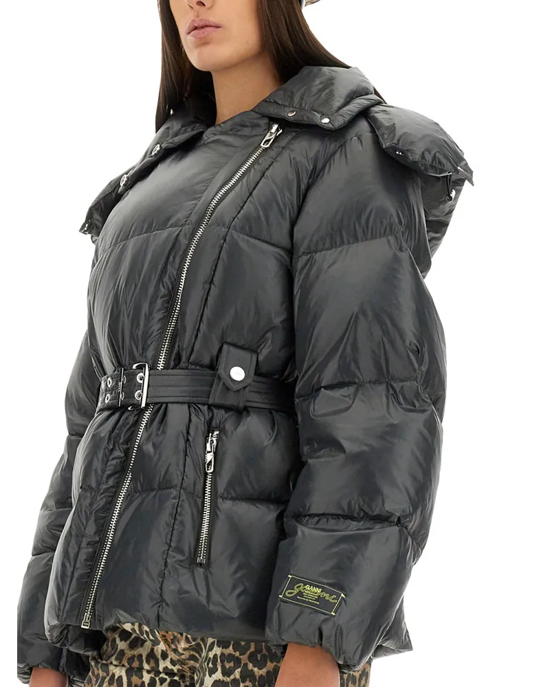 Ganni Recycled Nylon Jacket — Black Black