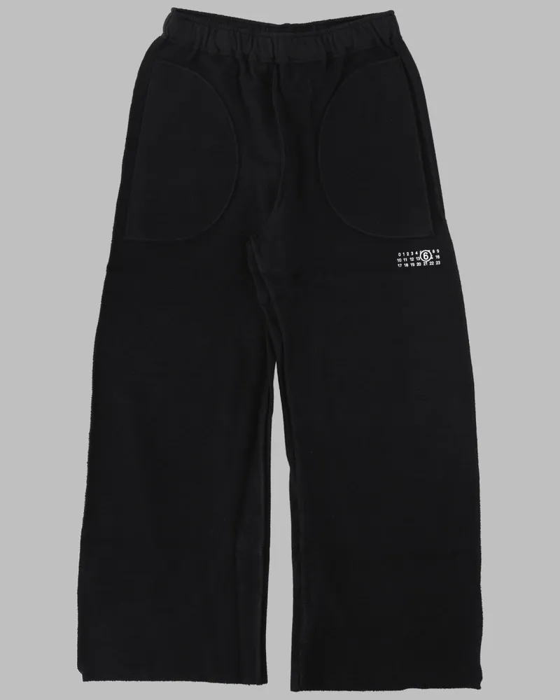 Maison Margiela Cotton Fleece Joggers — Black Black