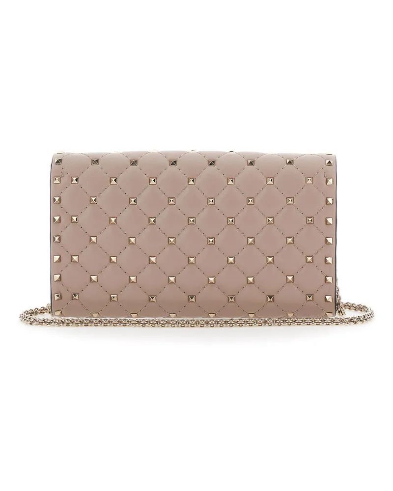 Valentino Garavani Rockstud Shoulder Bag — Pink Pink