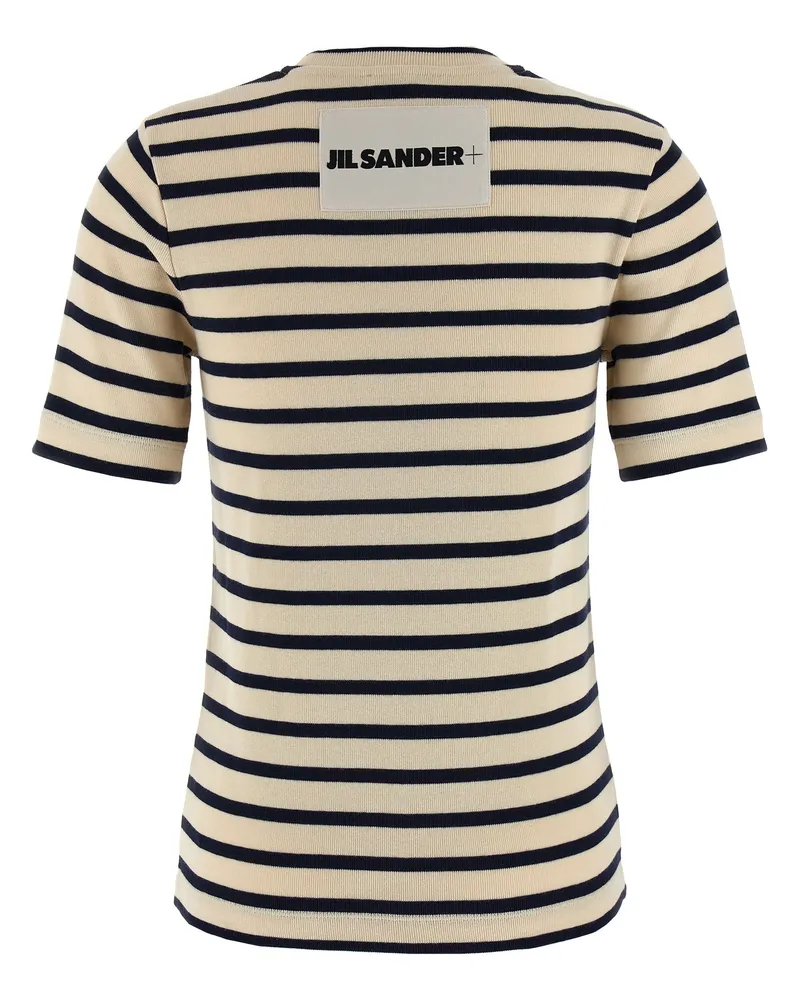 Jil Sander Women's Multicolor Cotton T-Shirt Beige