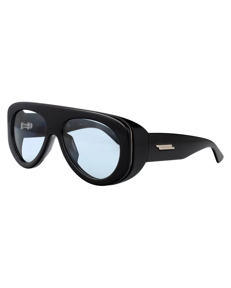 Bottega Veneta BV1362S Injected Acetate Sunglasses — Black Black