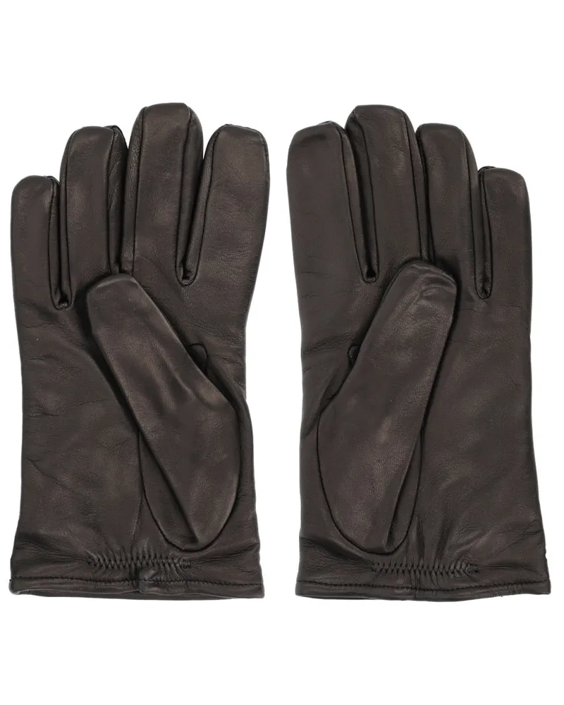 Our Legacy Leather Gloves — Black Black