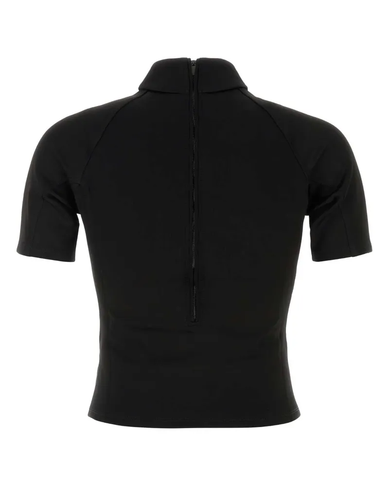 Gucci Men's Black Tech Fabric T-Shirt Viscose Mix T-shirts And Polos Black