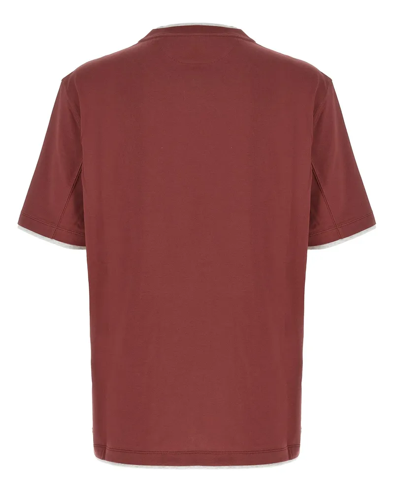 Brunello Cucinelli Men Multicolor Cotton T-Shirt Multicolor
