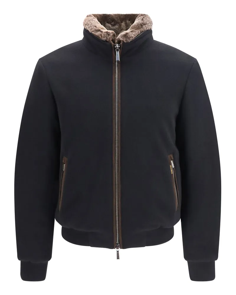 MOORER Men's Bomber Jacket Bellati Mrw Black Padded & Down Black
