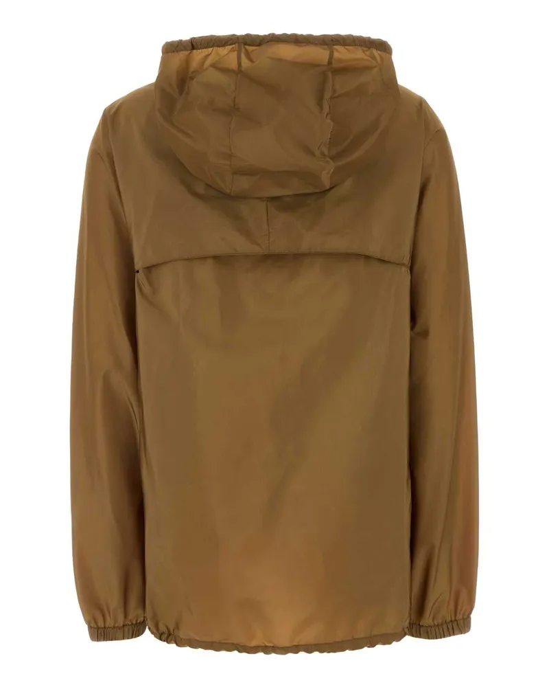 Prada Women's Biscuit Re-Nylon Jacket Sughero Exterior: Giubbini Brown