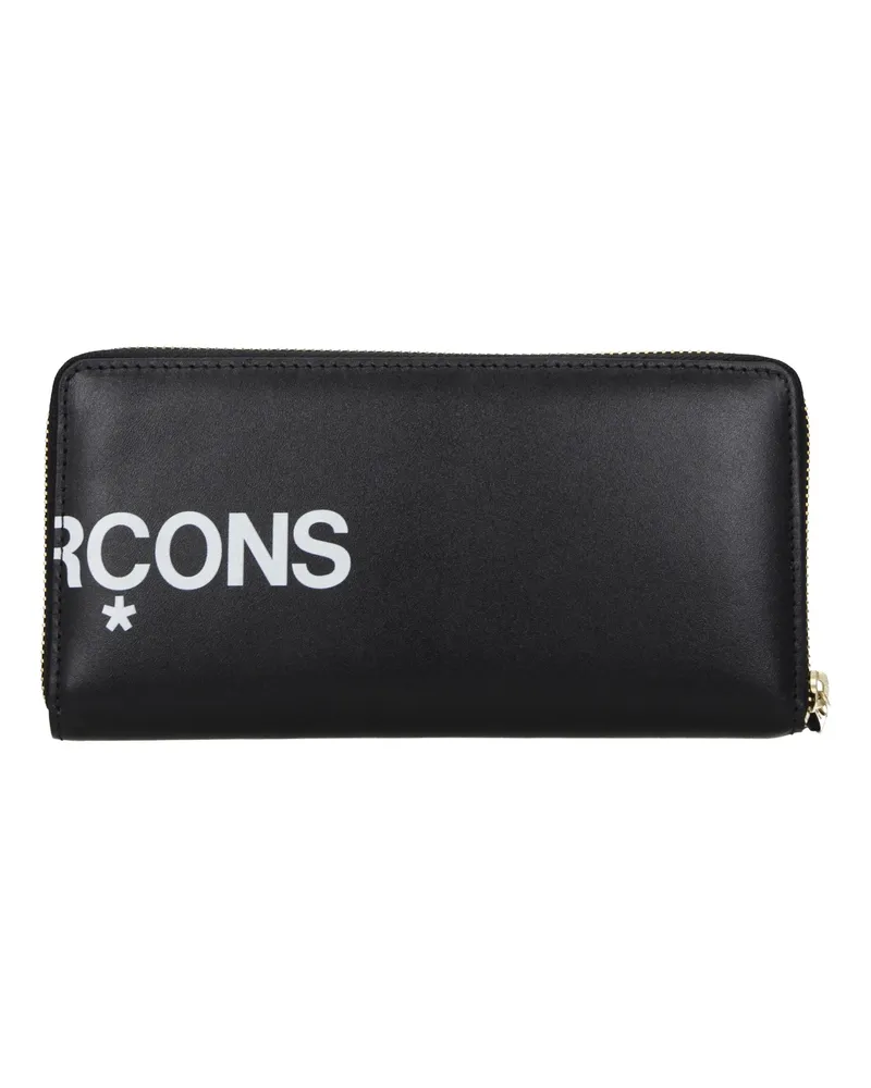Comme des Garçons Men's Black Leather Wallet Black