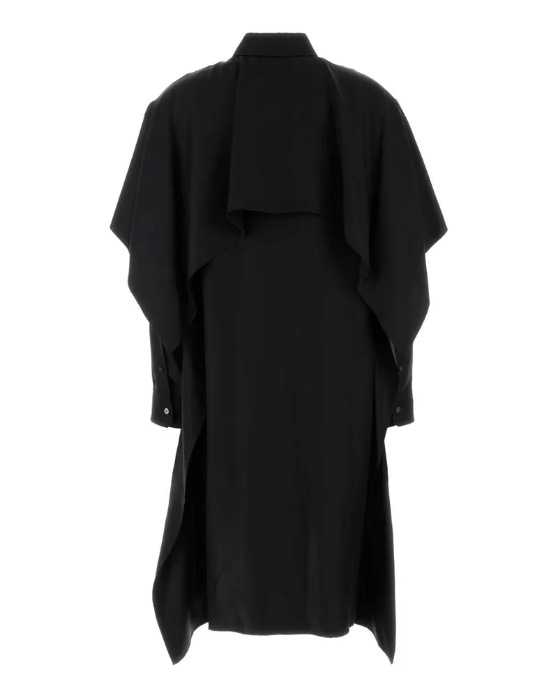 Loewe Silk Oversized Shirt Dress — Black Black