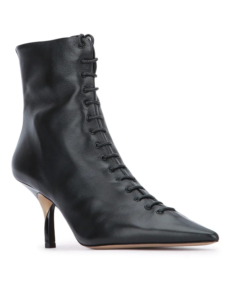 Jacquemus Women's Les Bottines Tourni Lacet Black Stivali Boot Black