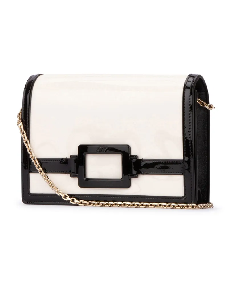 Roger Vivier Rbwaord0101qtc 0h62 C019cireb999nero Vernis Luxor+nappa Agnello Clutch Multicolor