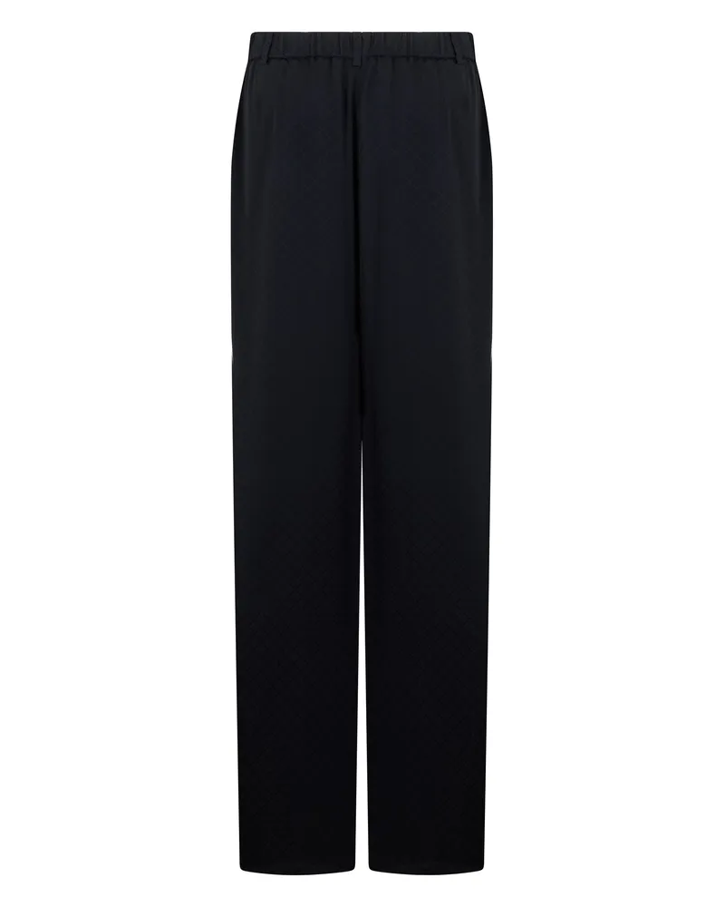 Gucci Women's Wide-Leg Trousers Black Viscose Black