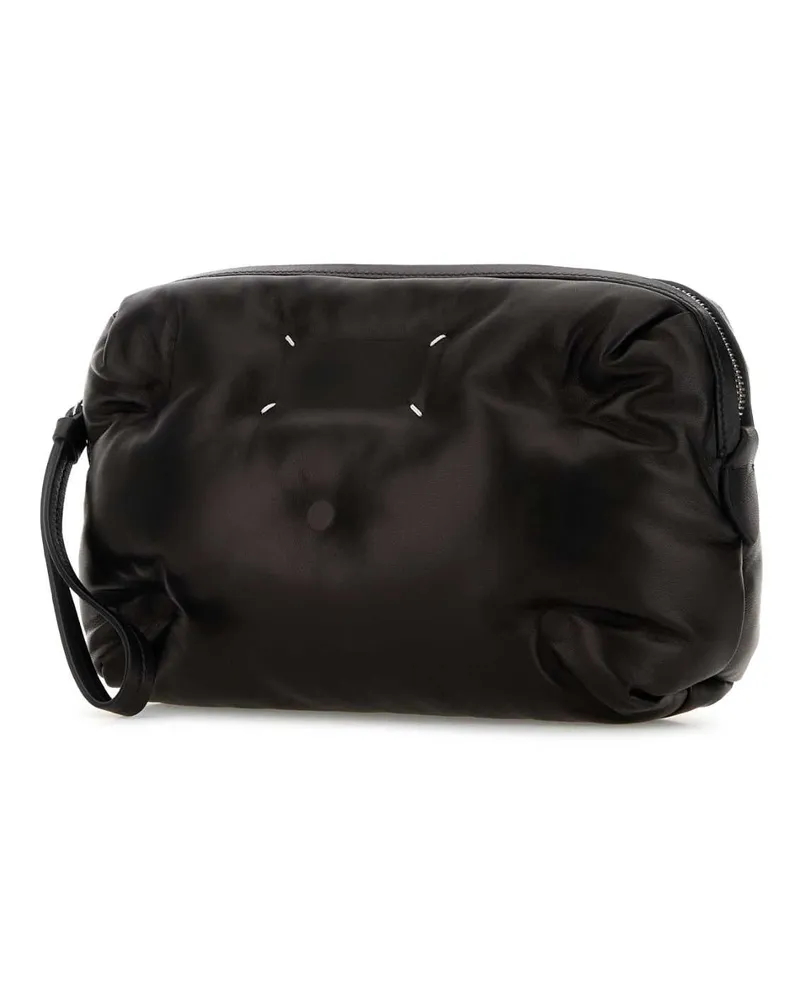 Maison Margiela Men's Black Nappa Leather Glam Slam Clutch Black
