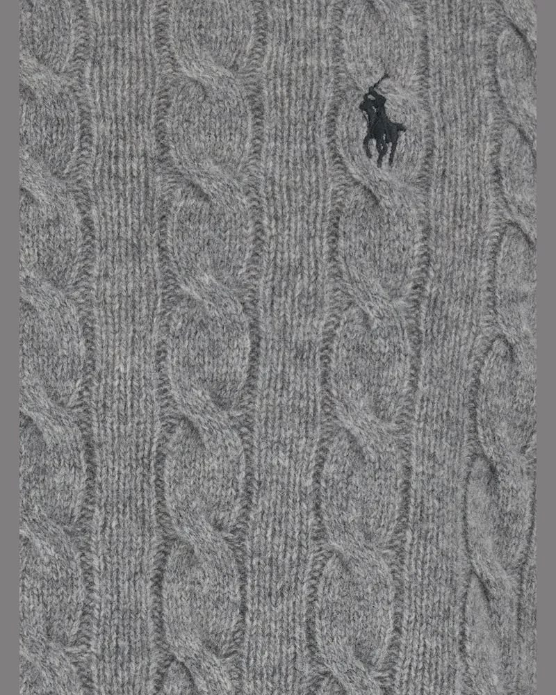 Ralph Lauren Men's Crew Neck Sweater Wool-Cashmere Grey Tops Top Gray