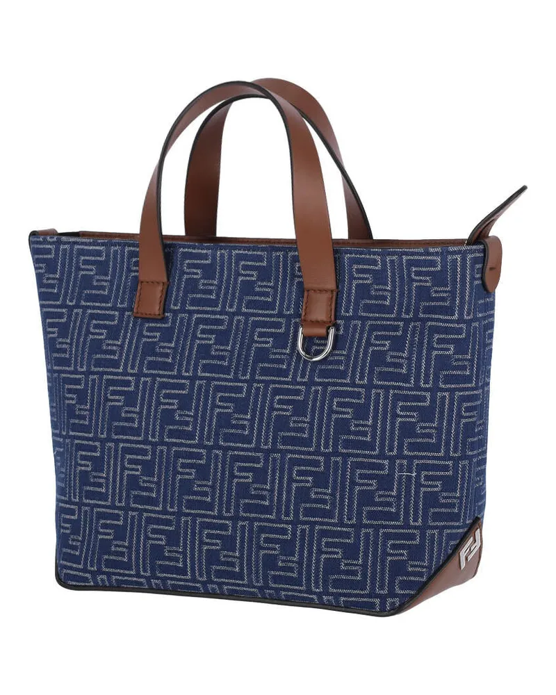 Fendi Men's Bags Blue Cotton Navy