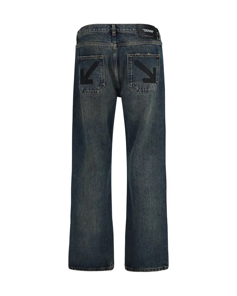 OFF-WHITE Half Arrow Jeans — Blue Blue