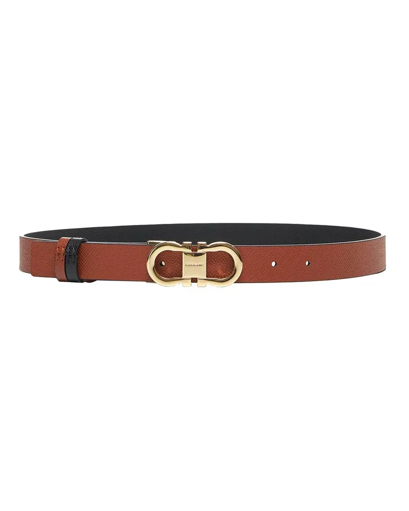 Ferragamo Gancini Belt — Black Black
