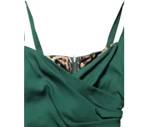 Ruched Sweetheart Bodycon Midi Dress — Green