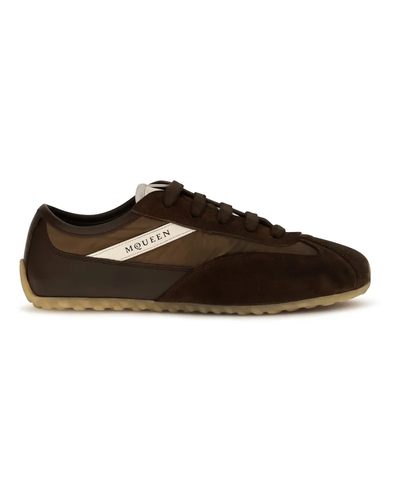 Alexander McQueen Women's Sneakers Boxe Brown Suede Brown-Brown Upper Trainers Brown/brown Brown
