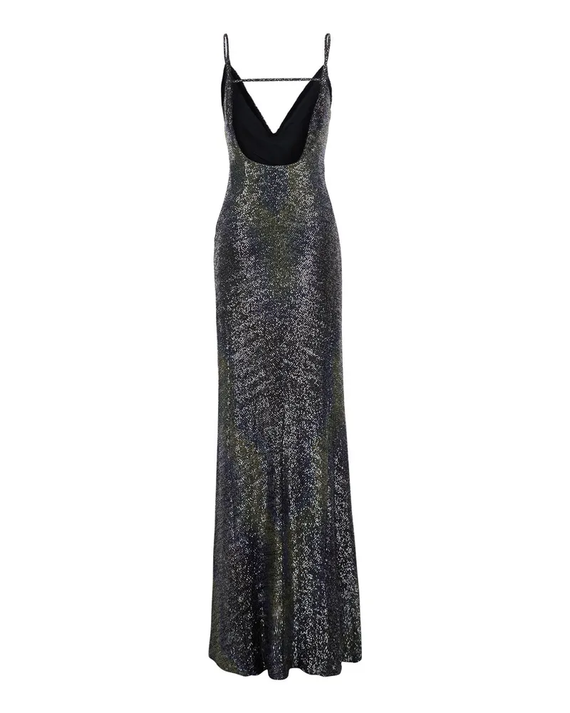 Missoni Women's Long Sleeveless Multicolour Sequin Dress Polyamide Multicolor