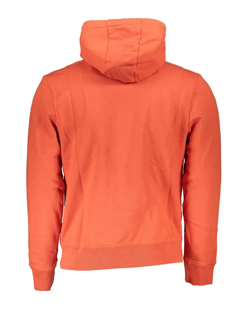 Napapijri Fleece Logo Hoodie — Red Red