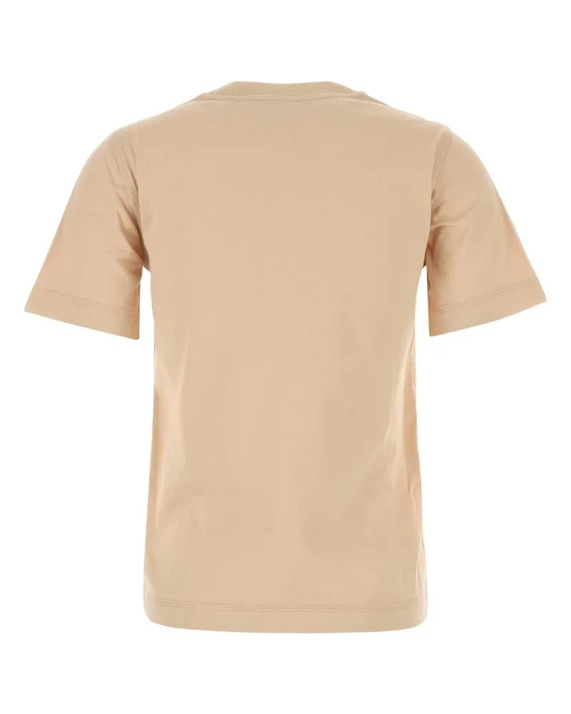 Burberry Women's Skin Pink Cotton T-Shirt Teacup Exterior Beige
