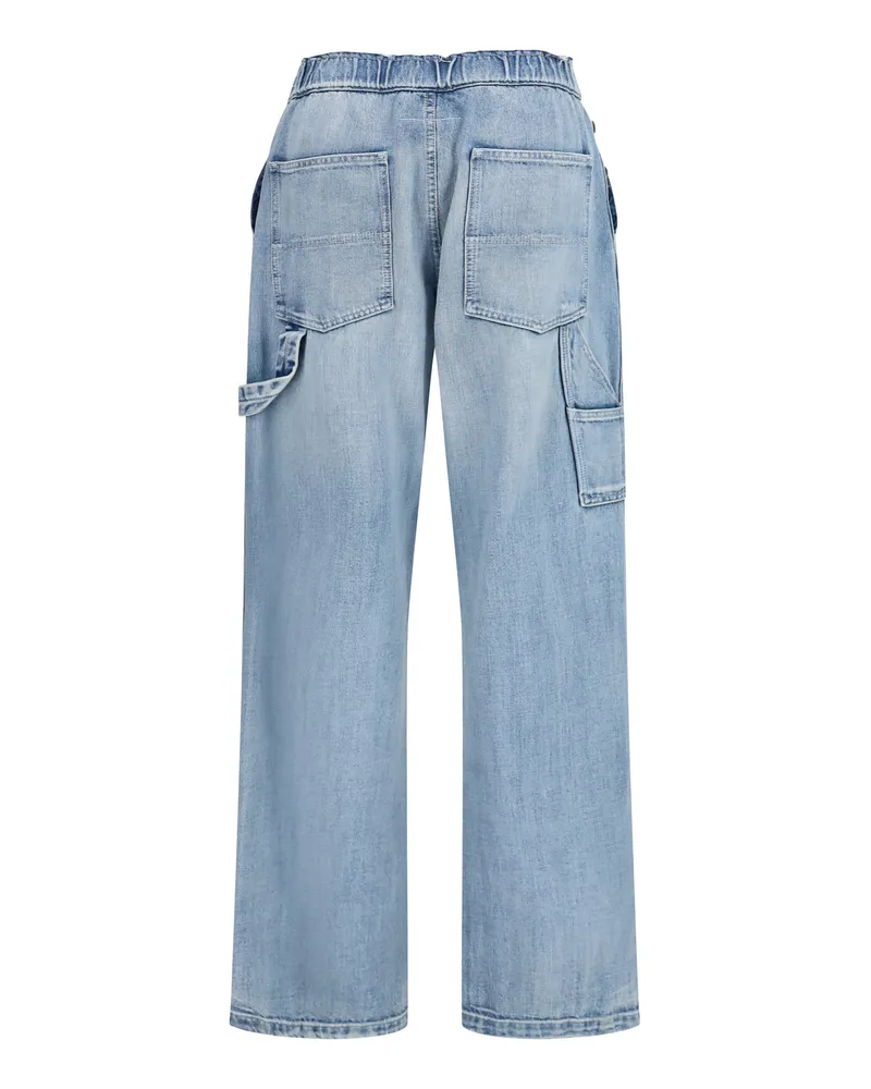 Maison Margiela Women's Wide-Leg Jeans Blue Denim Cotton Blue