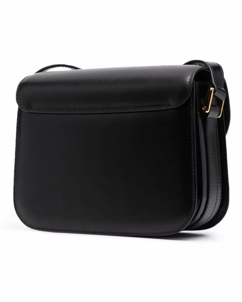 A.P.C. Women's Crossbody Bag Grace Black Cow Leather Shoulder Black