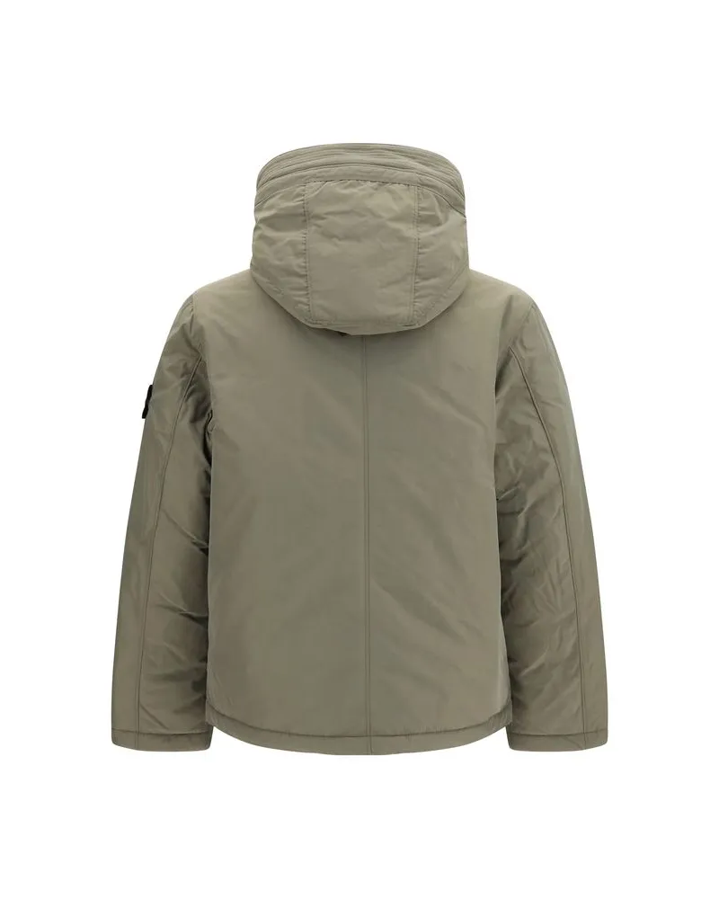 Stone Island Men's Bicolor Polyester Shell Jacket Clothing Beige
