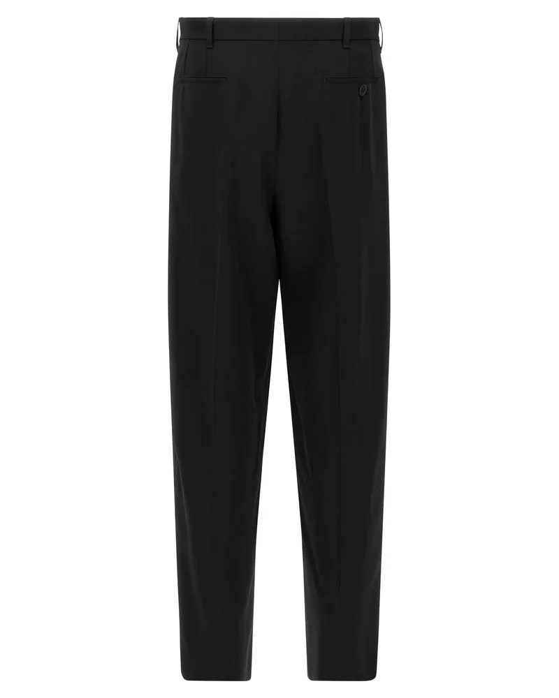Marni Men's Black Virgin Wool Dress Pants Black