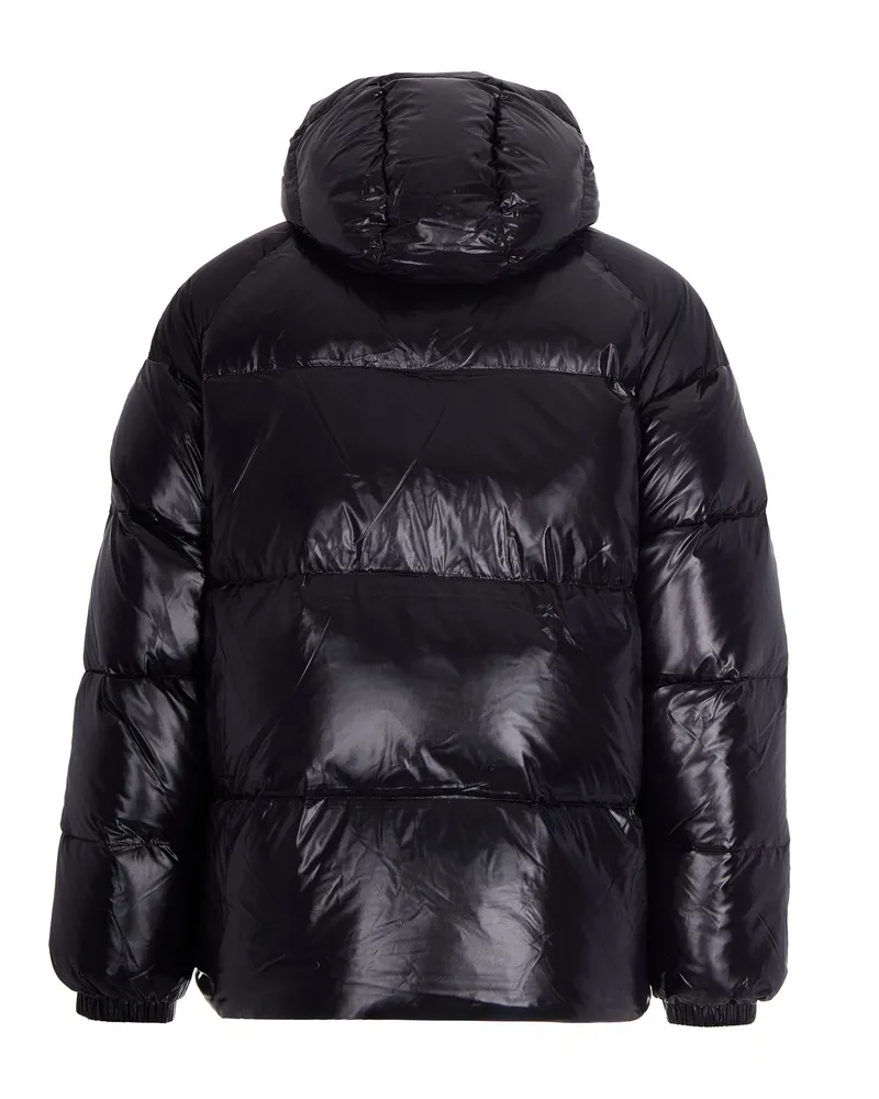 Pyrenex Lacquered Nylon Down Jacket — Black Black