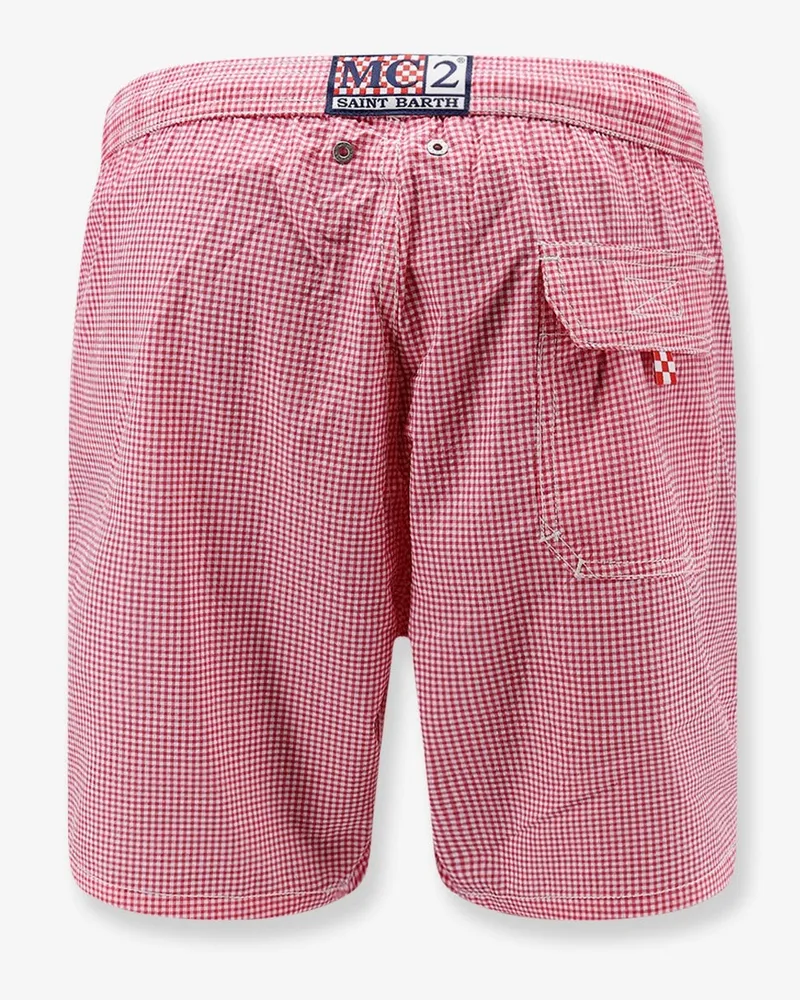 MC2 Saint Barth Men's Swim Trunks Patmos Pink Polyester Shorts Pink