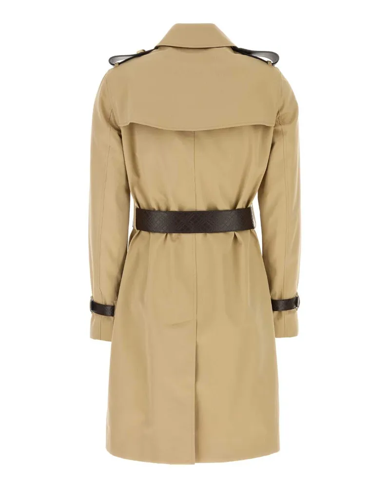Burberry Women's Beige Twill Trench Coat Honey Beige