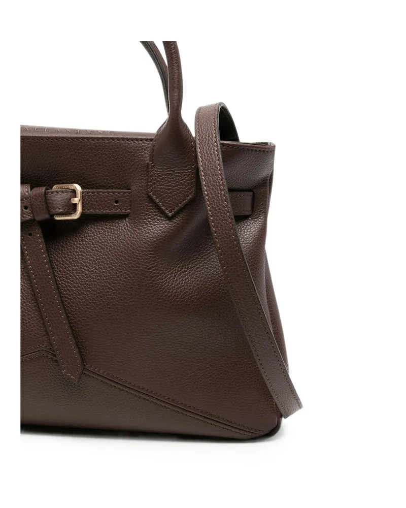 Ballantyne Calfskin Leather Tote Bag — Brown Brown