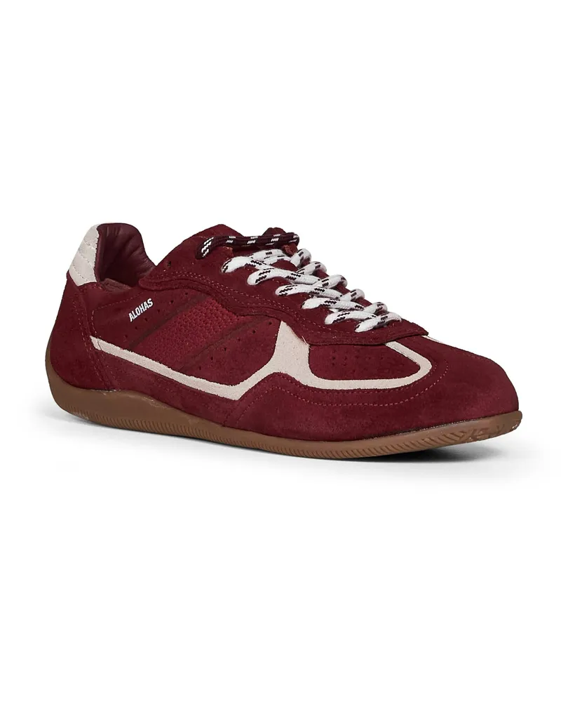 Alohas Women's Sneakers Tb.91 Bordeaux Suede Trainers Red