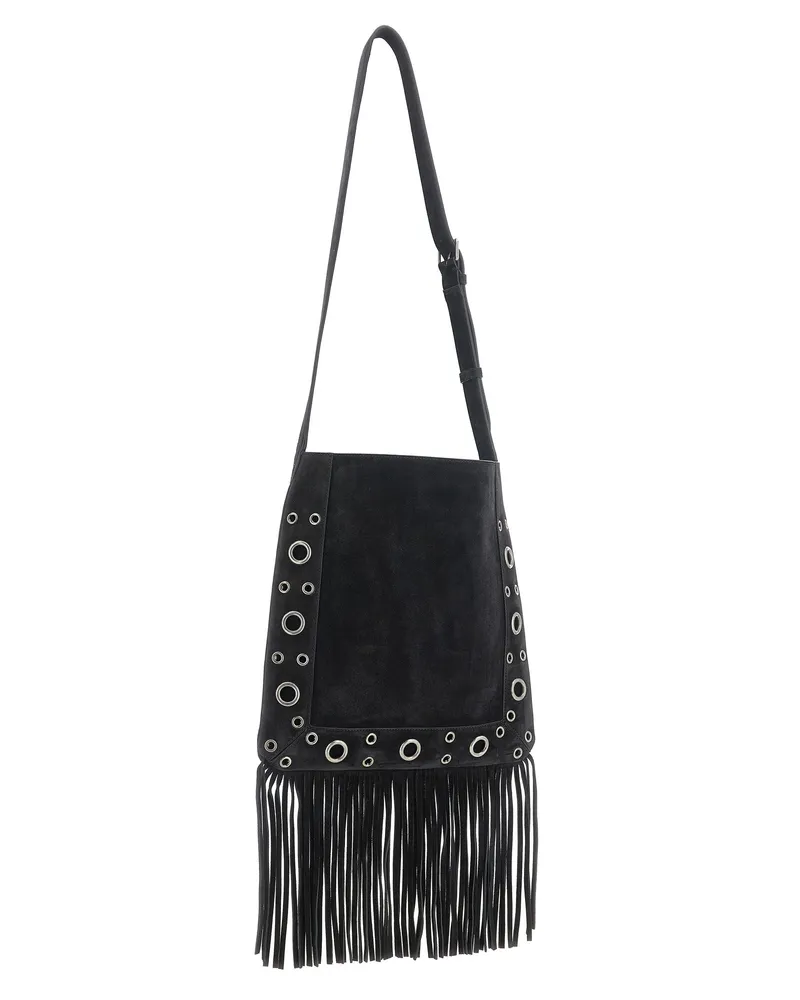 Valentino Garavani Men's Black Calfskin Shoulder Bag Black