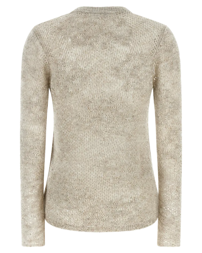 Brunello Cucinelli Women Beige Nylon Cardigan Clothing Beige