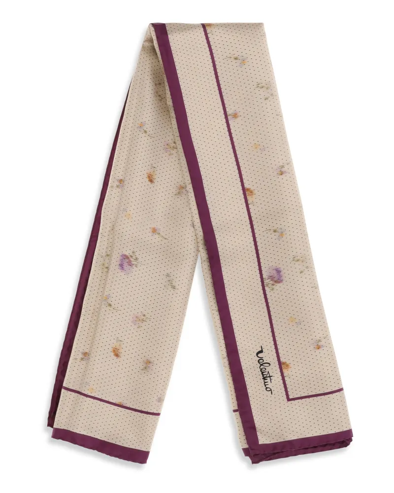 Valentino Garavani Women's Printed Silk Scarf C7l Scarfs Beige