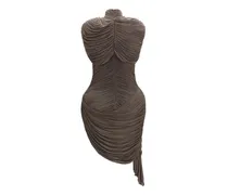 Women Brown Copper Cocktail Dress