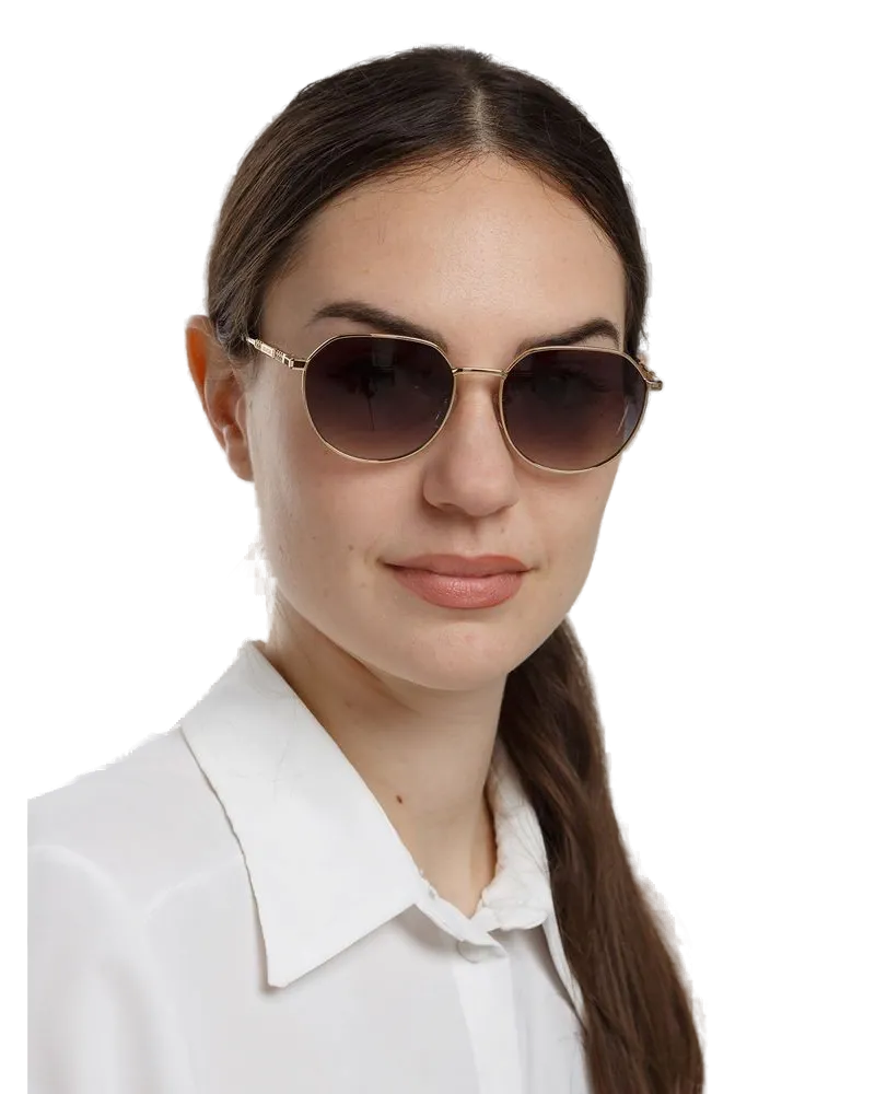 Zadig & Voltaire Unisex Sunglasses Shiny Rose Gold Metal Eyewear Rose