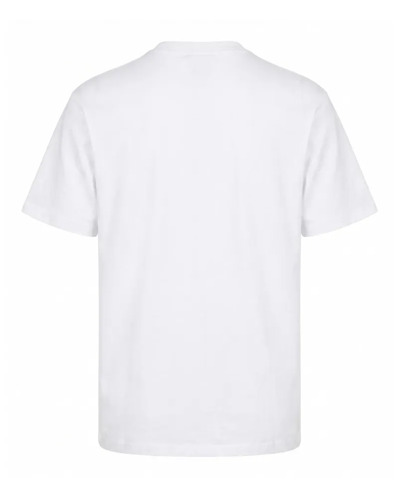 Emporio Armani Men T-Shirt Crew-Neck White Cotton T-Shirts And Polos White