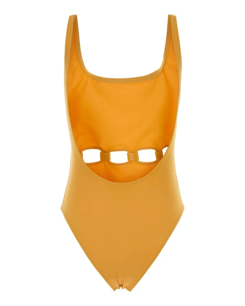 Eres Women's Yellow Stretch Nylon Replay Swimsuit Raphia26b Costumi Da Bagno Swimwear Yellow