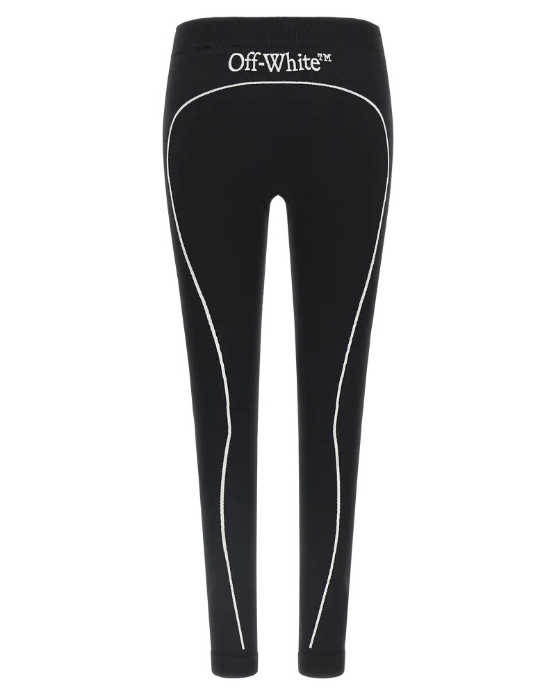 OFF-WHITE Women's Black Polyamide Leggings Clothing Black
