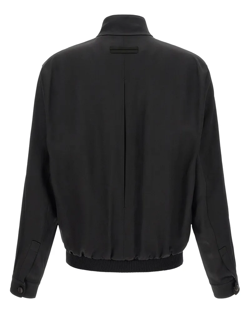 Ermenegildo Zegna Mulberry Silk Sweatshirt — Black Black