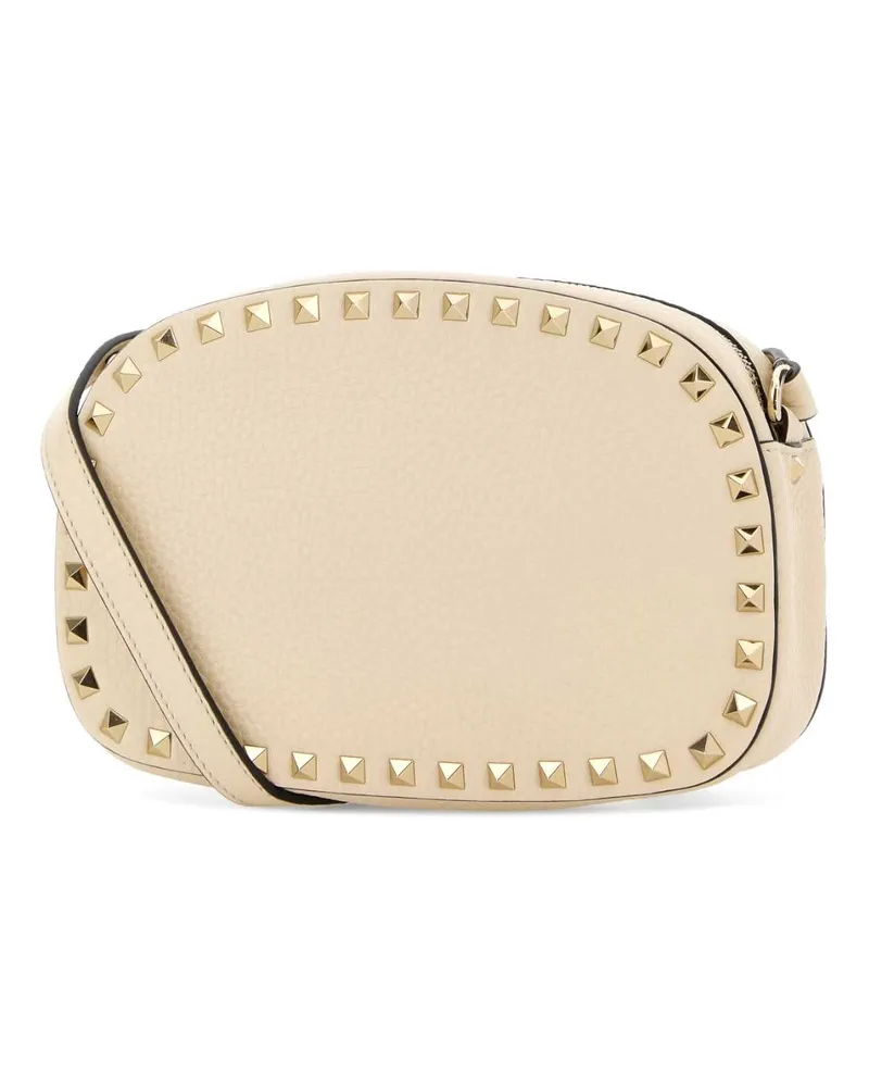 Valentino Garavani Women's Ivory Leather Rockstud Crossbody Bag Lightivory Calf - Bos Taurus Borse A Mano Beige