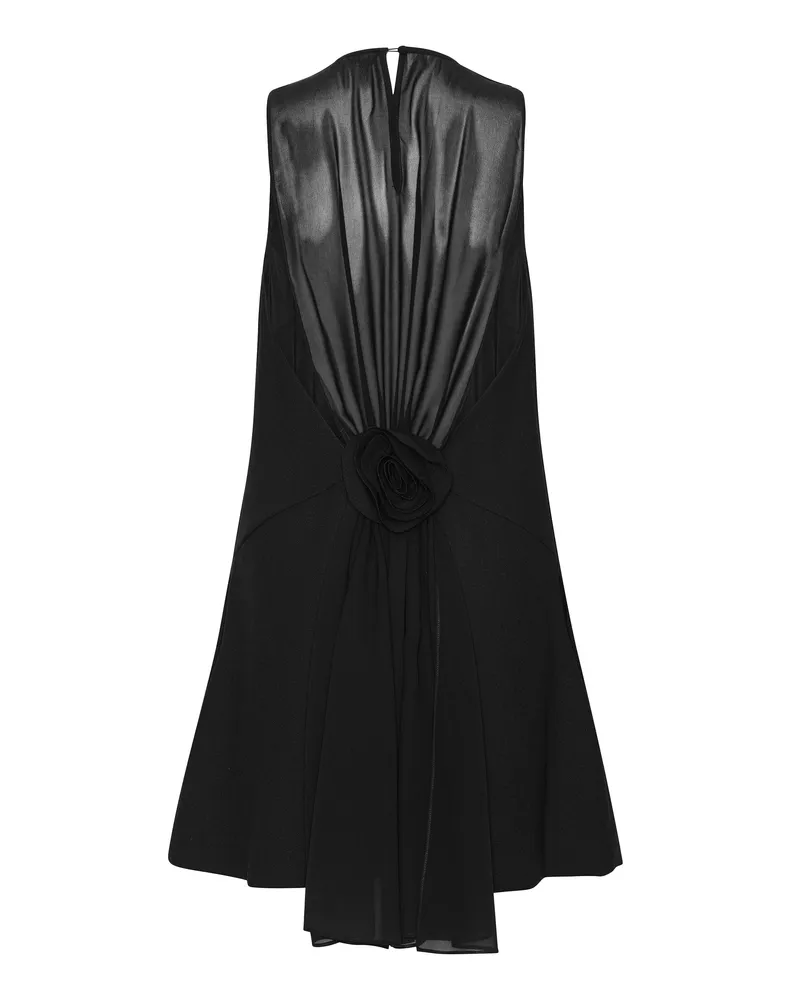 ROTATE Birger Christensen Women's Sleeveless Mini Crepe Dress Black Shell: Polyester Evening Suits Black